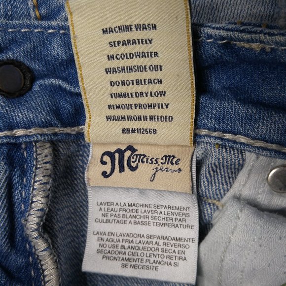 Miss Me Sunny Boot Cut Jeans Women's 28 Stretch Low Rise A158 - Picture 10 of 16